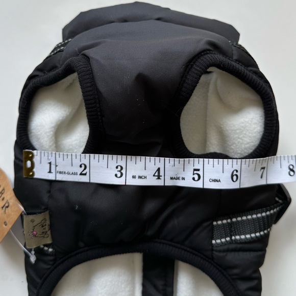 FASHION SPORTS Dog Harness Fleece Jacket in Black - Picture 14 of 15